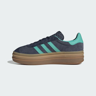 JQ6437 休闲鞋 adidas阿迪达斯三叶草男女GAZELLE BOLD运动德训鞋