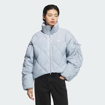 adidas阿迪达斯三叶草女子运动休闲保暖立领羽绒服外套KC2612