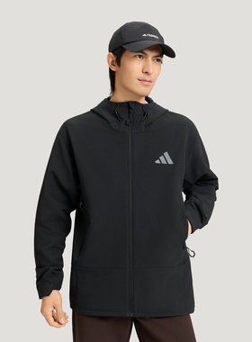adidas阿迪达斯男子运动健身夹克外套KD9409