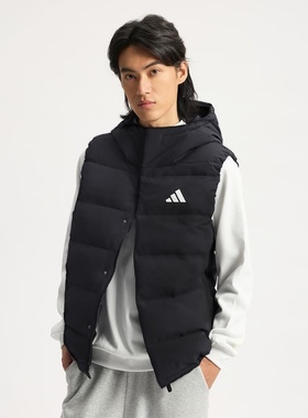 adidas阿迪达斯男子HELIONIC VEST运动休闲羽绒服马甲KH3995