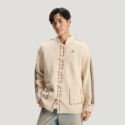 Adidas阿迪达斯三叶草男子运动针织开衫外套KR5065