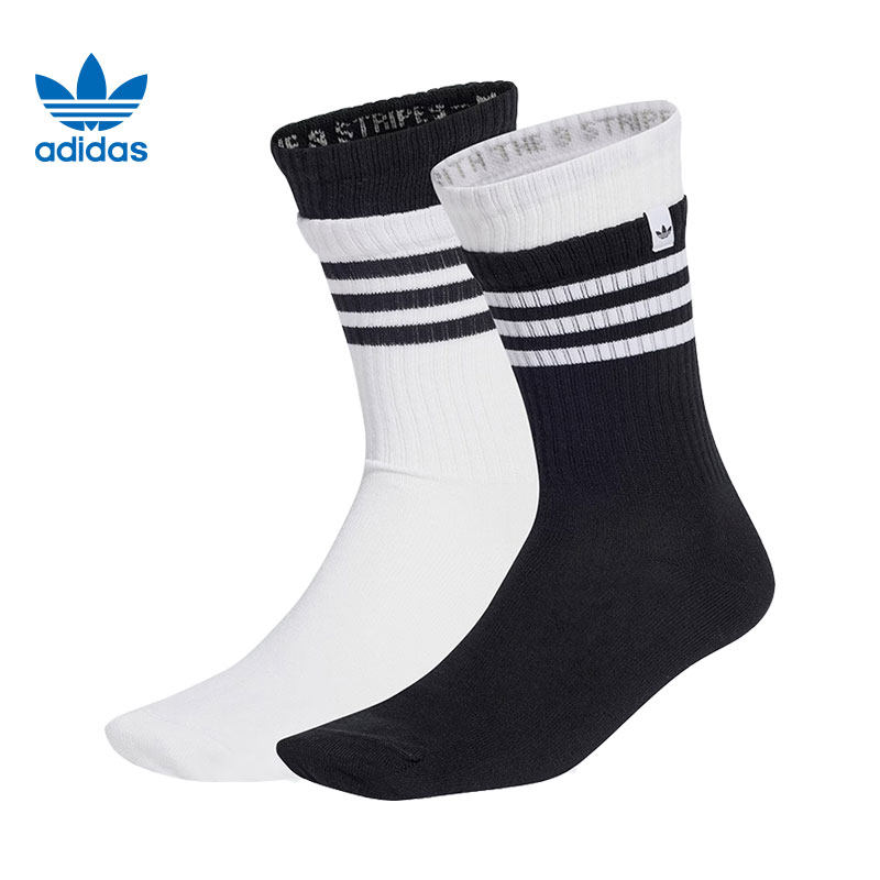 adidas阿迪达斯中性2L CREW SOCK 2P休闲袜子JC8874