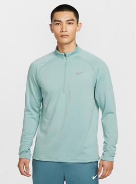 NIKE耐克男子跑步运动训练半拉链长袖T恤HV2708-017