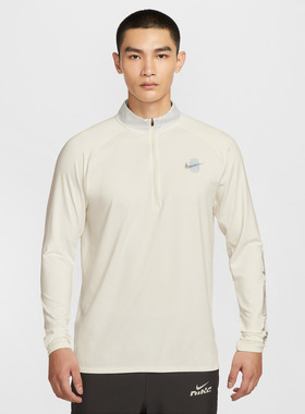 NIKE耐克男子跑步运动休闲半拉链长袖T恤IM7429-133