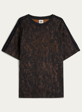 adidas阿迪达斯三叶草男子运动休闲晕染印花圆领短袖T恤KC2741