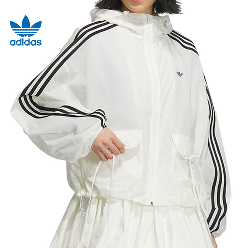 adidas阿迪达斯三叶草女子运动健身夹克外套KB8964