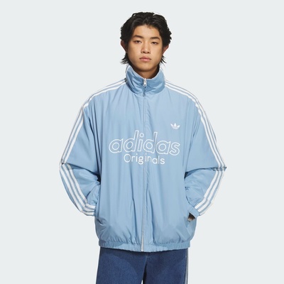 adidas阿迪达斯三叶草男子运动休闲双面穿立领棉服外套KS5955