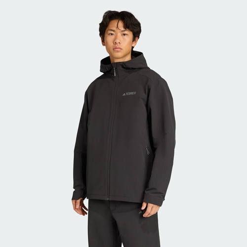 adidas阿迪达斯男子户外运动训练梭织连帽夹克外套JV6233