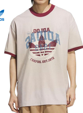 adidas阿迪达斯三叶草男子BBLS WASHED运动休闲短袖T恤KC0288