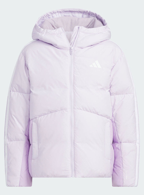 adidas阿迪达斯女大童运动训练保暖羽绒服外套KC5926