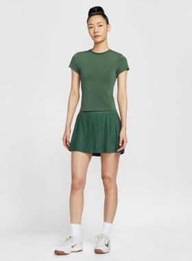 NIKE耐克女子网球运动训练休闲圆领短袖T恤HQ2995-323