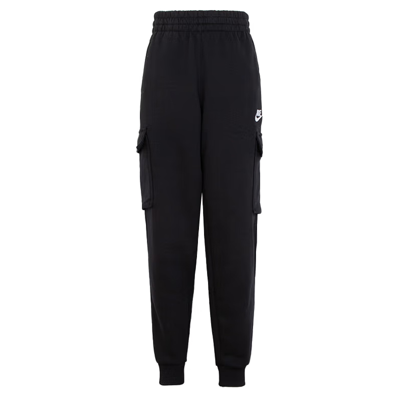 NIKE耐克大童KNSWCLUBFLCCRGOPNTLBR针织运动长裤FD3012-010