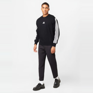 adidas阿迪达斯男子M 3S FT SWT针织运动卫衣JE6372