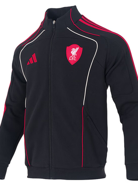 adidas阿迪达斯男子利物浦足球运动训练针织夹克外套JW5475