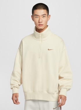 NIKE耐克男子运动休闲半拉链立领套头衫卫衣IO7828-229