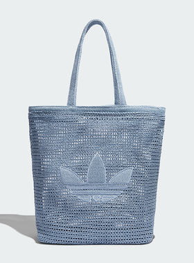 adidas阿迪达斯三叶草男女KNIT TOTE运动休闲单肩包KW2006