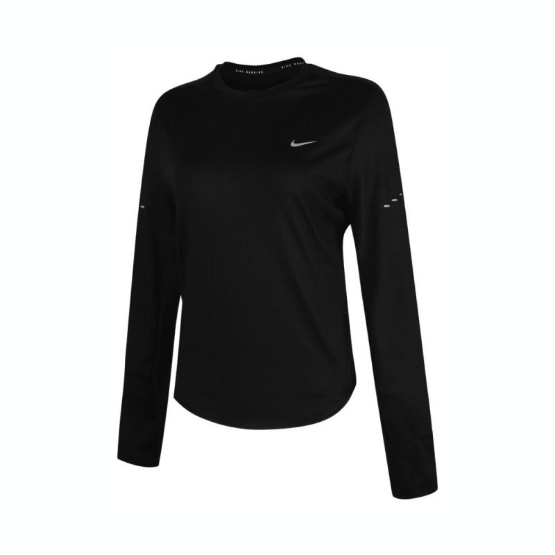 NIKE耐克女子AS W NK SWIFT DF UV CRW针织长袖运动T恤HQ0504-010