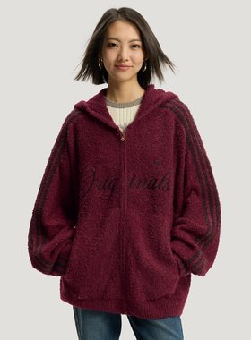 adidas阿迪达斯三叶草男子运动休闲针织开衫外套KT0718