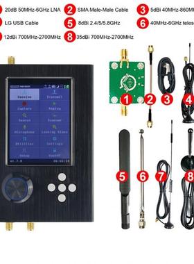 适配跨境hackrf one portapack H2 无线电收发器接收SDR软件开发