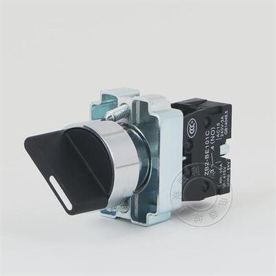适用二档旋钮按钮开关xb2-bd21c自锁zb2旋转选择银bd25转换开关点