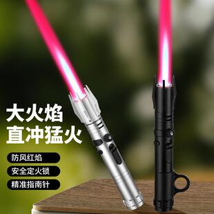 适配新款金属高温直冲喷火枪家用户外烧烤艾灸充气打火机跨境