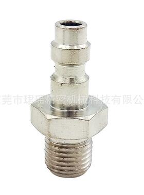 适配跨境供应美制充气接头,1/8npt/M10公接母接Foster型快速接头