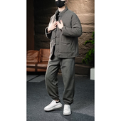 冬季 棉衣加厚保暖外套男东北特厚棉袄 复古唐装 中国风套装 棉服中式