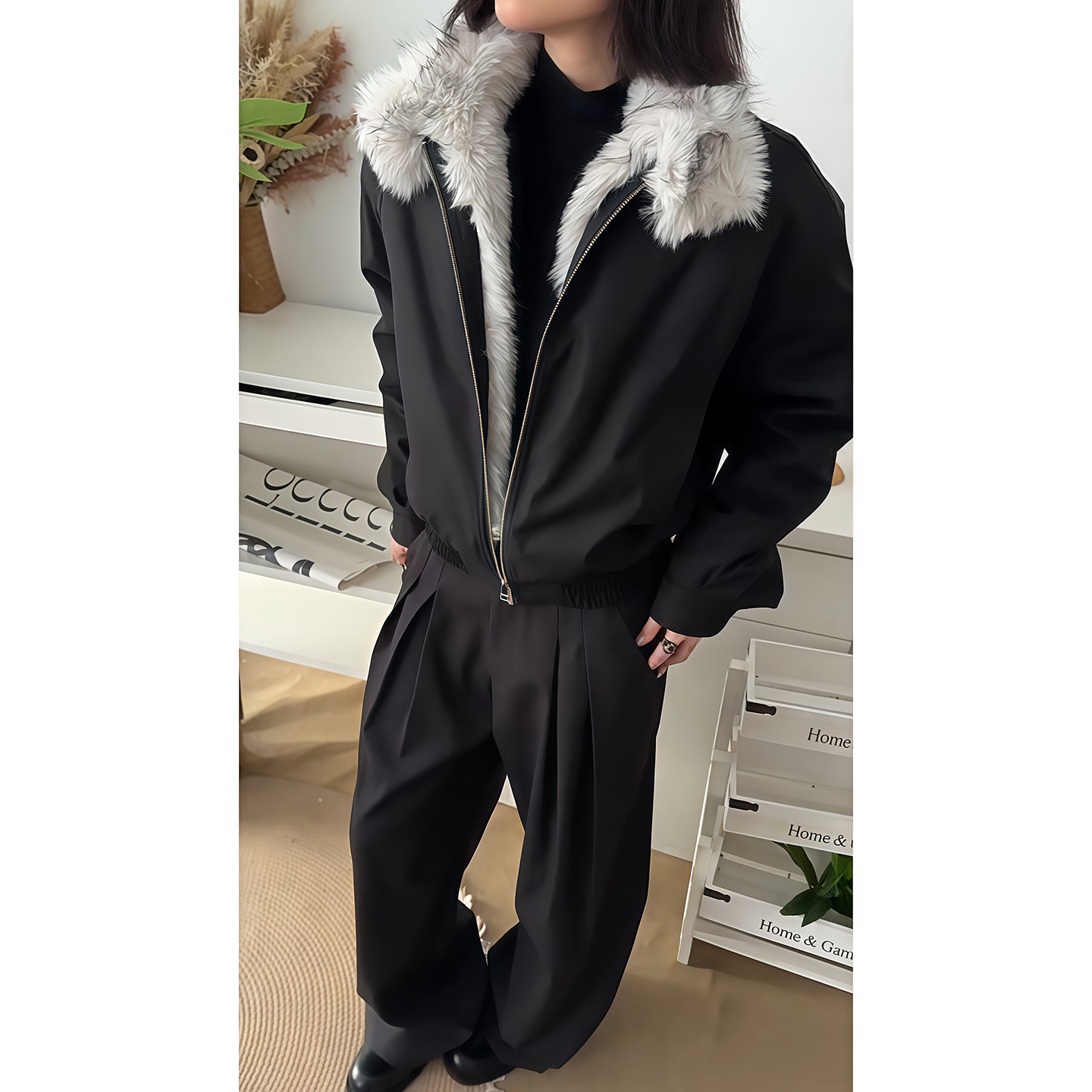 美式boxy短宽座山雕棉服男女冬季