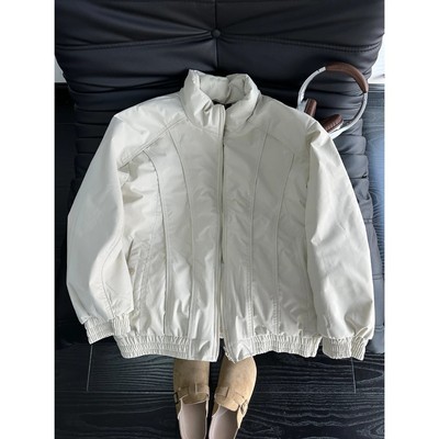 浅卡其飞行夹克棉服男款冬季