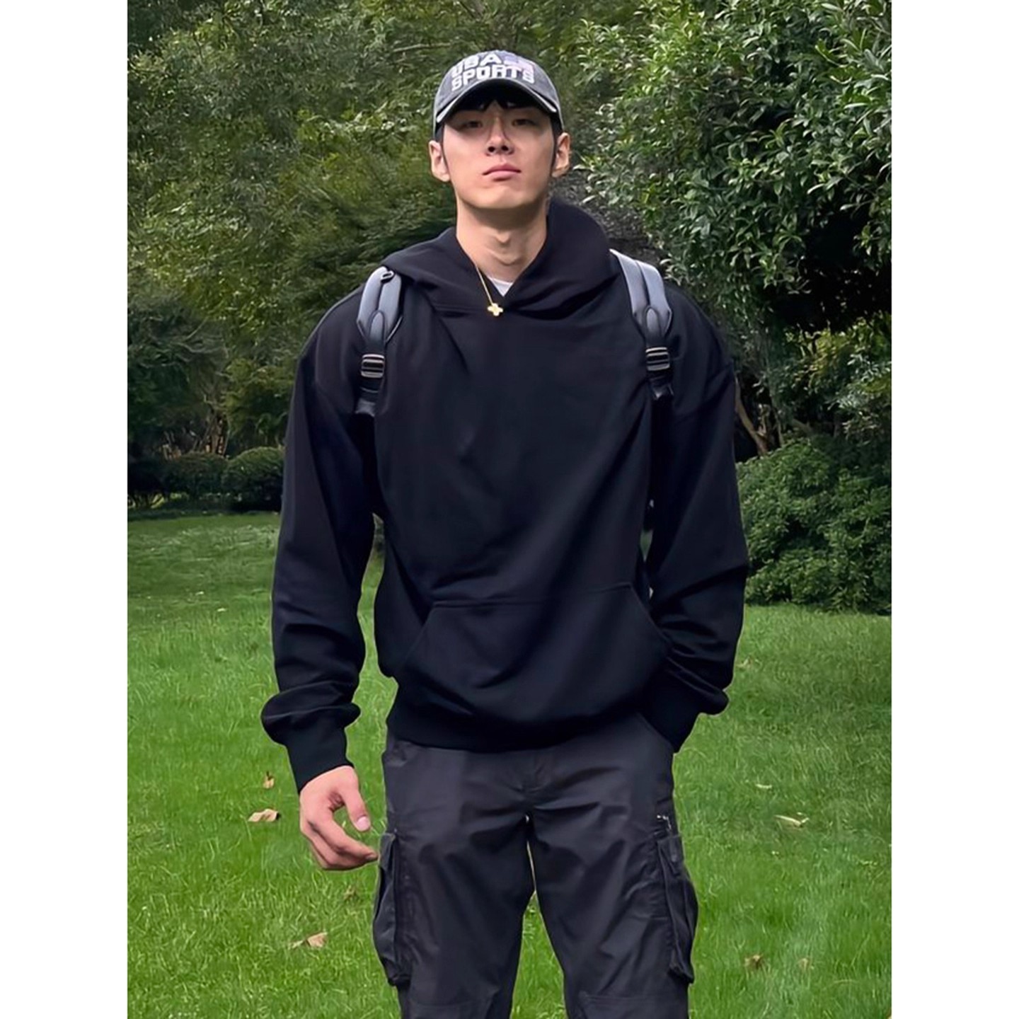 美式重磅即墨健身卫衣男款秋冬