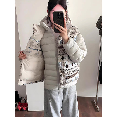 费尔岛摇粒绒棉服马甲男外穿冬季