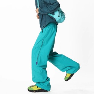 子山系徒步登山裤 户外轻量伞兵裤 男女秋冬美式 防水防风软壳冲锋裤