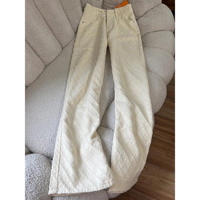 小香风菱格提花牛仔裤男美式高街