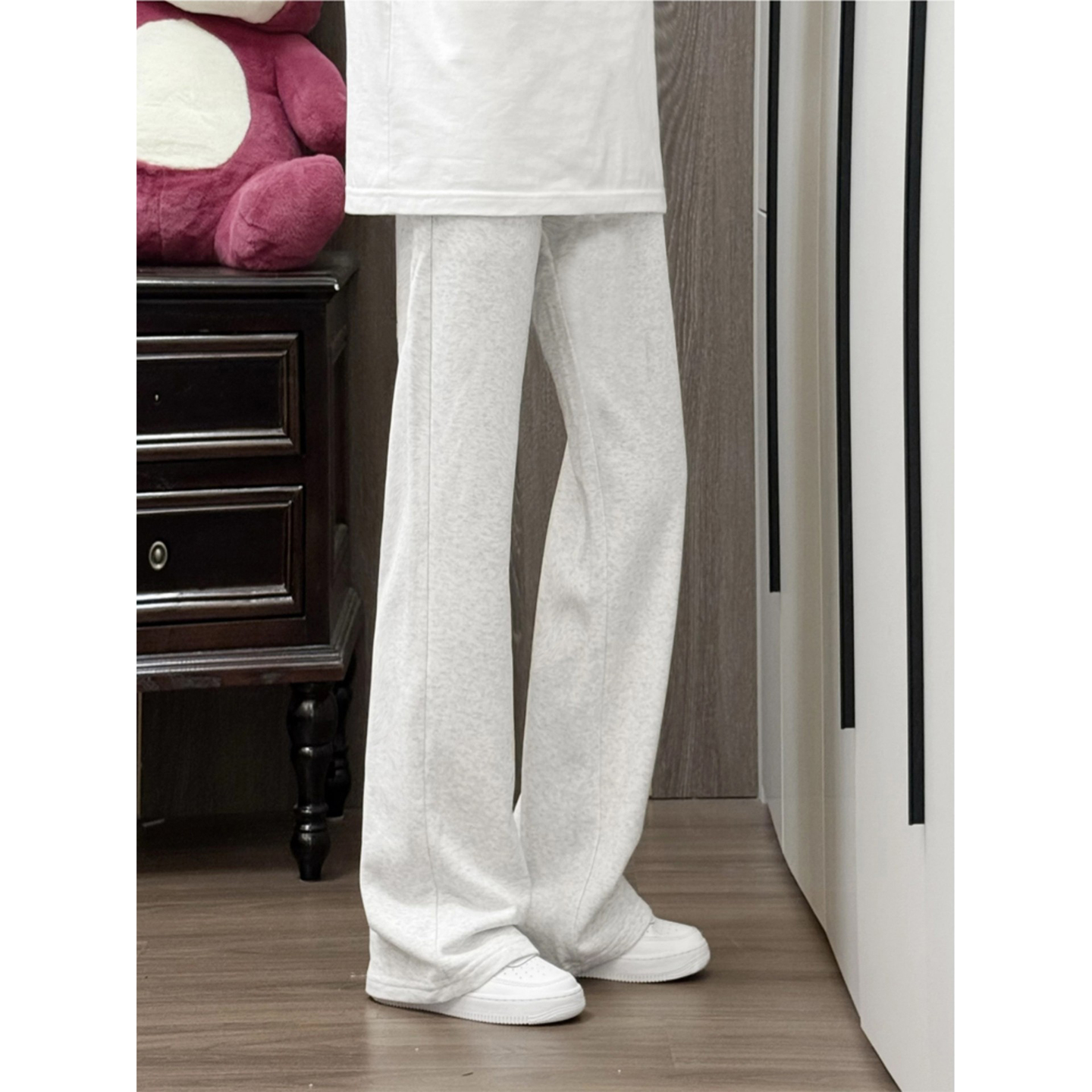 美式重磅cleanfit微喇卫裤男秋冬