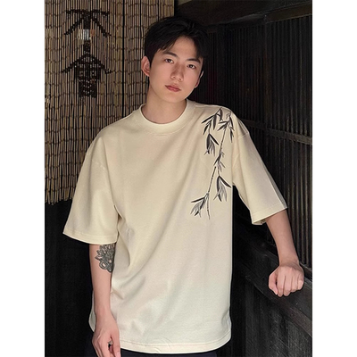 仙风道骨新中式国风男装短袖夏季