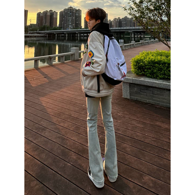 美式高街vibe牛仔裤男款秋季高裆