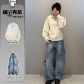 假两件条纹衬衫 拼接卫衣男生ootd穿搭一整套春季 设计感学院风外套