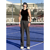 运动健身裤 直筒修身 子男款 深灰色美式 冬季 加绒保暖重磅卫裤 休闲裤