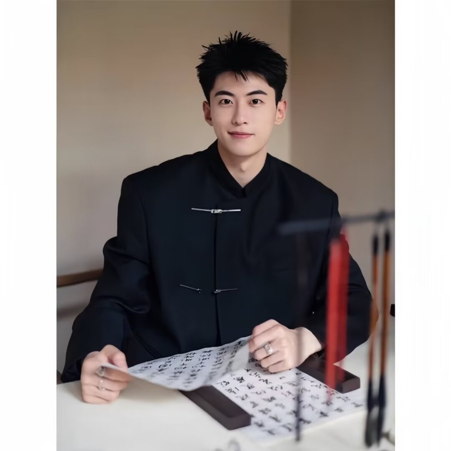 中山装男生新中式礼服立领西装
