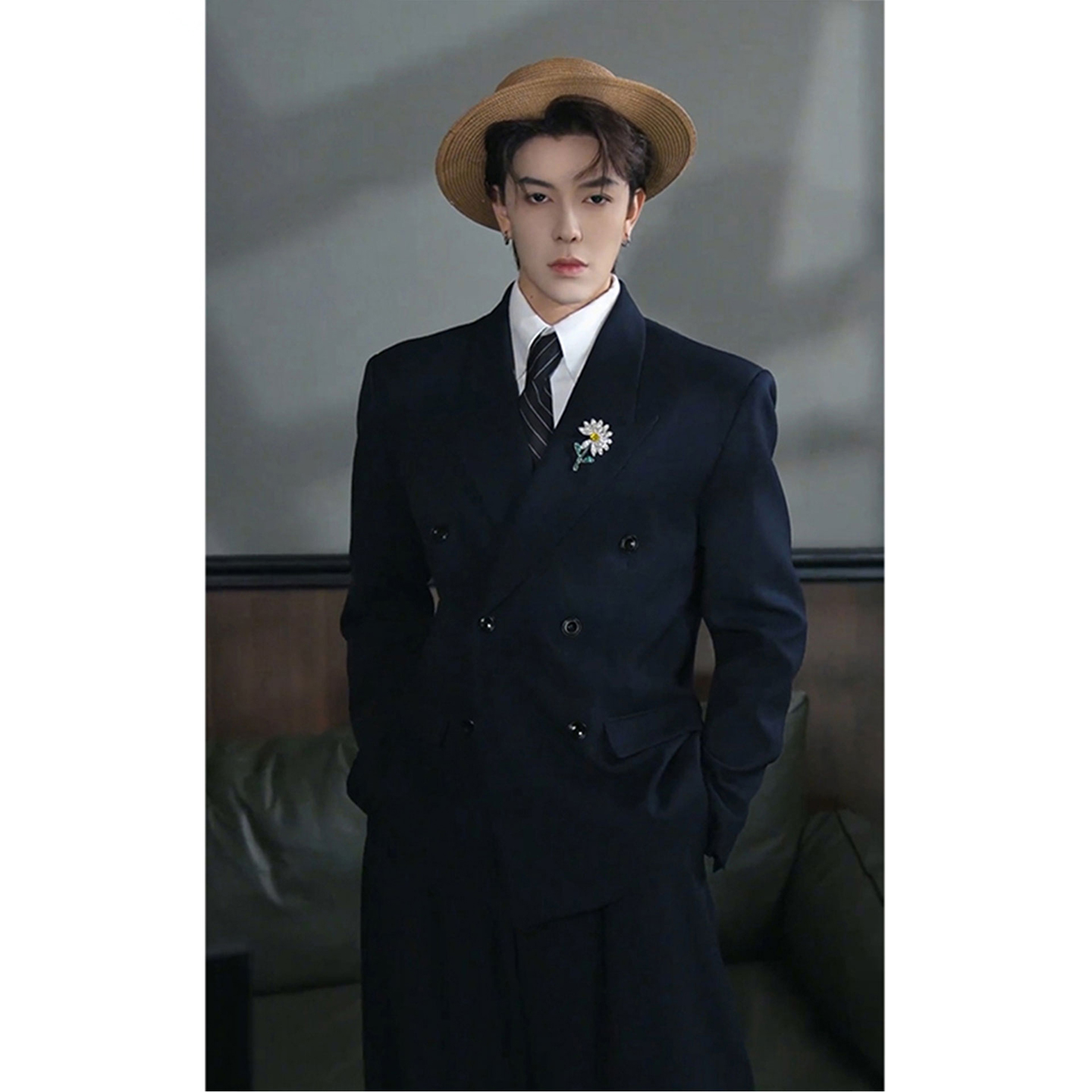 权志龙同款西装外套英伦雅痞男士