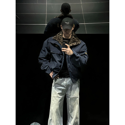 bomber座山雕立领棉服男秋冬美式