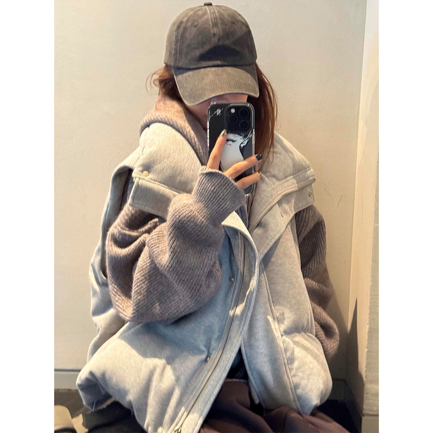 灰色立领羽绒马甲男女秋冬季加厚保暖无袖坎肩棉服可外穿美式外套,男装,羽绒马甲,淘宝优惠券,粉丝福利购,淘宝优惠卷