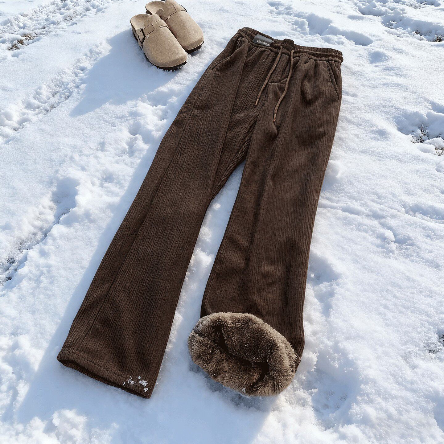 漠河零下40度东北特厚大棉裤男外穿保暖裤美式慵懒灯芯绒阔腿卫裤,男装,卫裤,淘宝优惠券,粉丝福利购,淘宝优惠卷