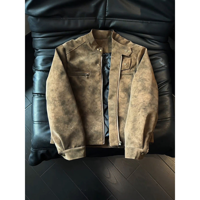 美式短款哈灵顿夹克棉服男款外套