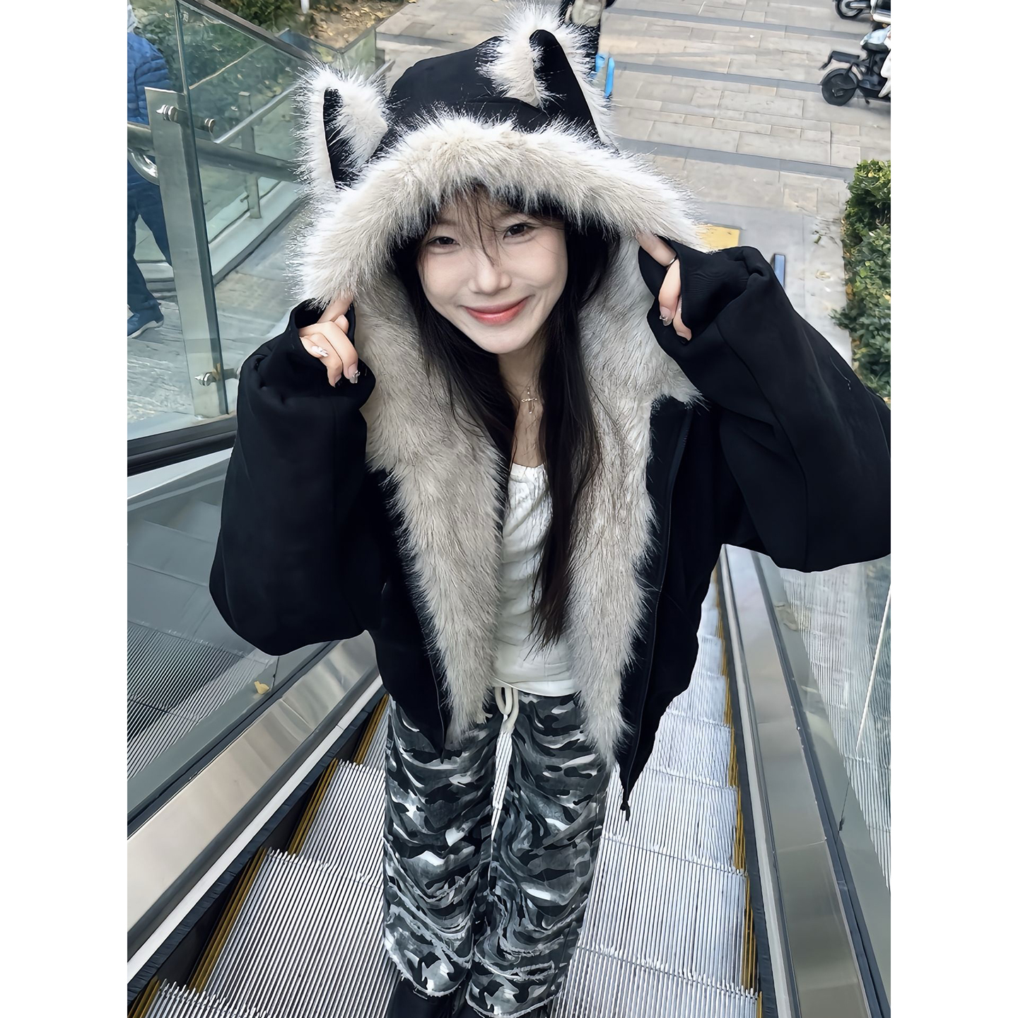 张九亿座山雕棉服男女冬季防寒服