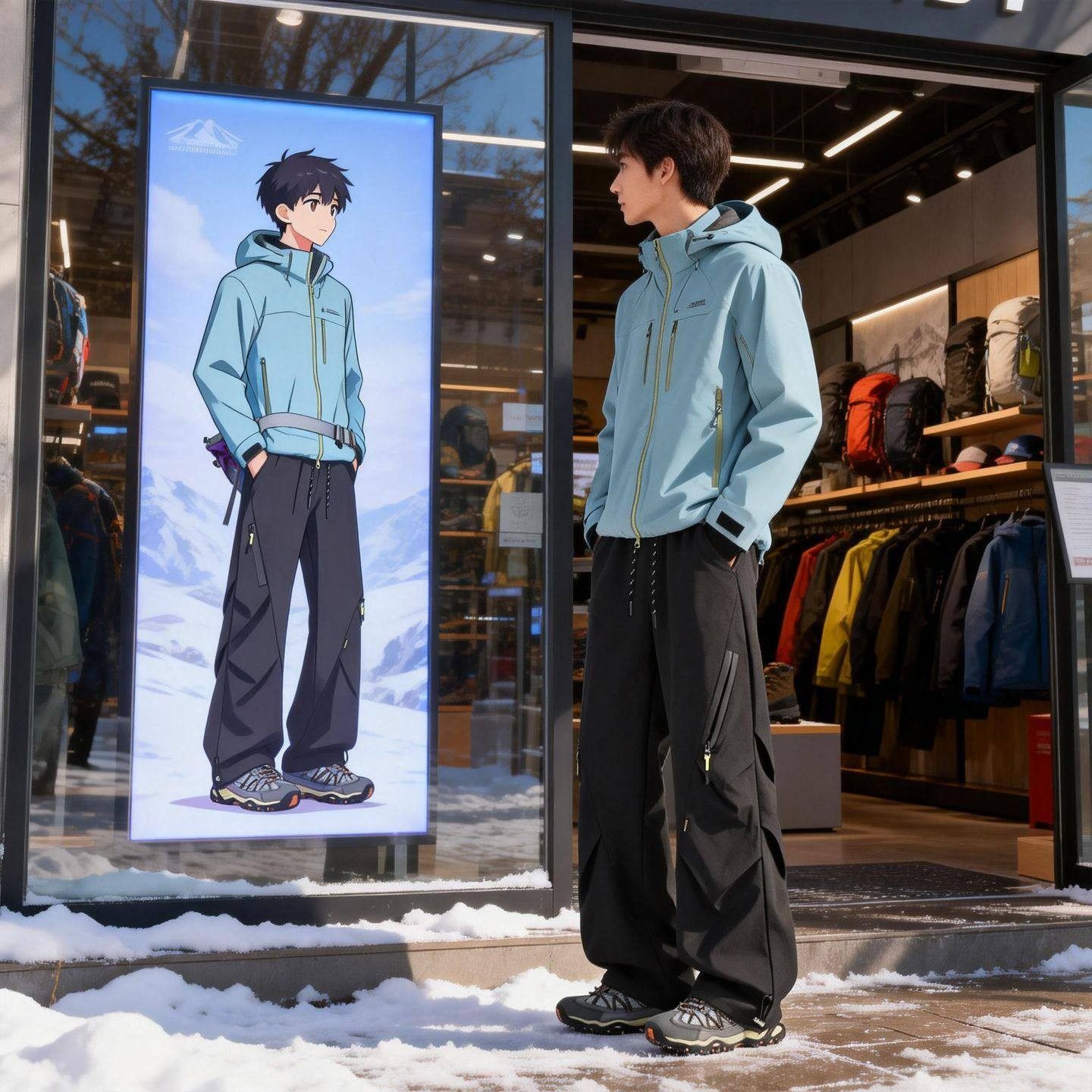 黑色三防软壳冲锋裤男款秋冬季加绒加厚直筒工装裤户外登山运动裤,男装,休闲裤,淘宝优惠券,粉丝福利购,淘宝优惠卷