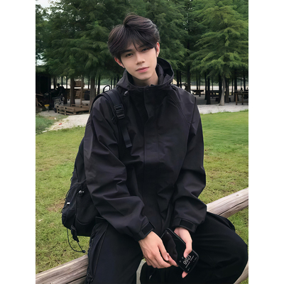 美式机能软壳冲锋衣男款秋季户外