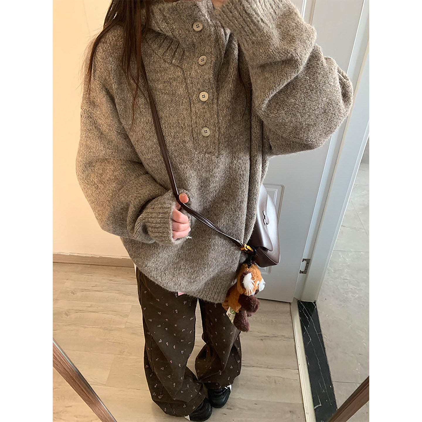 美式复古纽扣高领套头针织衫秋冬青年男潮帅气时髦毛衣情侣针织衫,男装,针织衫/毛衣,淘宝优惠券,粉丝福利购,淘宝优惠卷