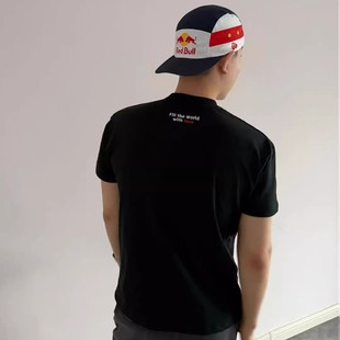 何以至此潮牌男式短袖t恤重磅正肩修身三分袖美式健身运动半截袖