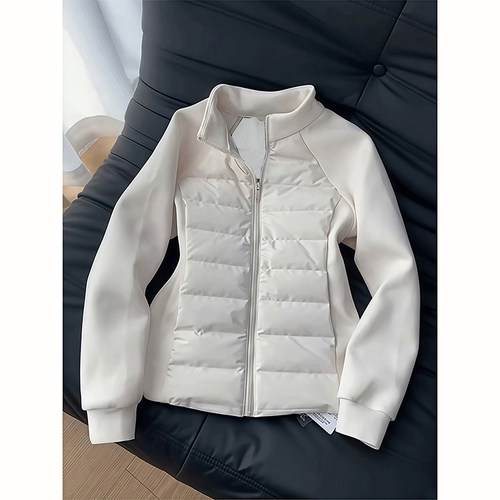 白色轻薄排骨羽绒服男款冬季外套